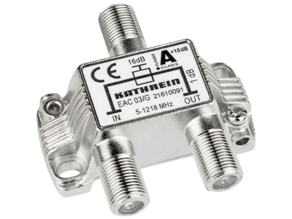 Kathrein EAC 03/G, 75 O, 5 - 1218 MHz, Hopea, Sinkki, F, 51,6 mm