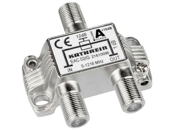 Kathrein EAC 02/G, 75 O, 5 - 1218 MHz, Hopea, Sinkki, F, 51,6 mm