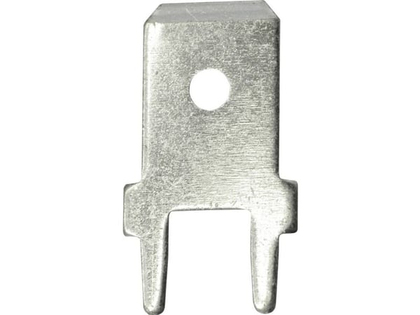 Vogt Verbindungstechnik 3866b.68 innstikktapp stikkbredde 6,3 mm 180° uisolert metall - 100 stk