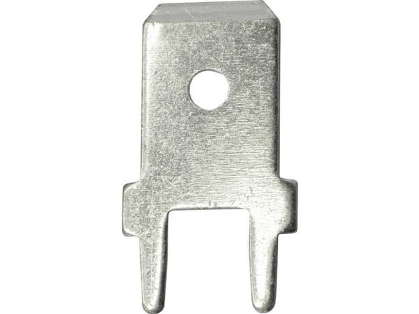Vogt Verbindungstechnik 3866a.61 innstikkfane/terminal stiftbredde 6,3 mm stifttykkelse 0,8 mm 180° uisolert metall 100 stk