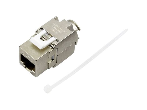 TRU COMPONENTS RJ-liitin 93038C362 Liitin, suora napa (RJ) 8 Metalli 1 kpl