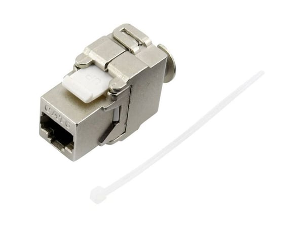 TRU COMPONENTS RJ-liitin 93038C366 Liitin, suora napa (RJ) 8 Metalli 1 kpl