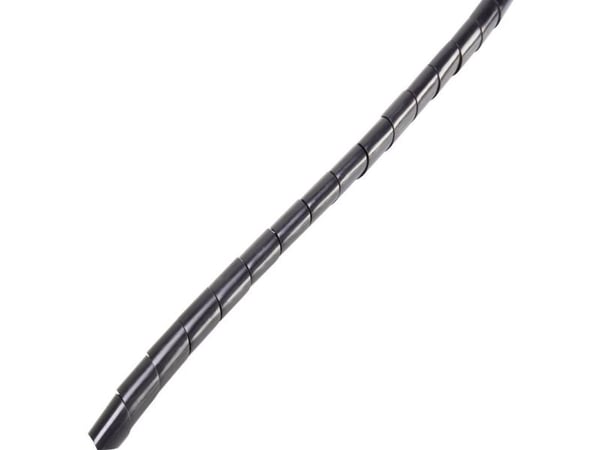 Conrad Components CG12-Musta Spiraaliletku 9-65 mm Musta 5 m
