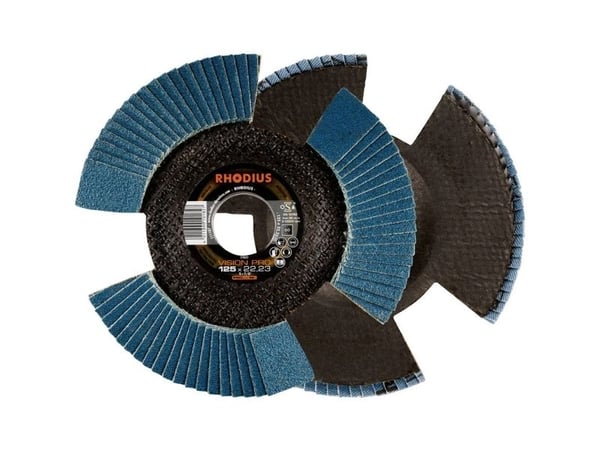 Rhodius 211305 VISION PRO PACK lamellslipeskive Ø125 mm boring-Ø 22,23 mm korn 80 5 stk