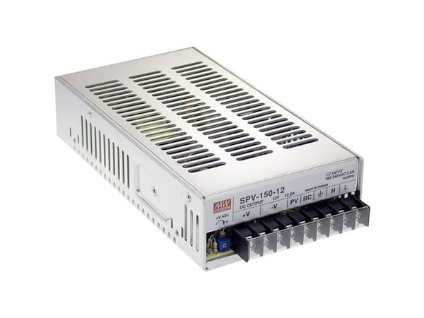 MEAN WELL SPV-150-48, 150 W, 88 - 264 V, 47 - 63 Hz, 2.5/115VC, 1.25/230VC, Aktiv, 16 ms