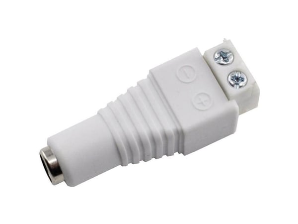TRU COMPONENTS DC14-F-WT Pienjänniteliitin Liitäntä, suora 5,5 mm 2,1 mm 1 kpl 1 kpl