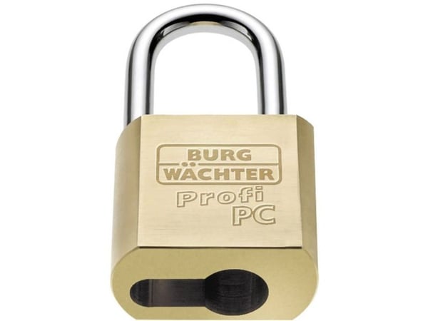 BURG-WÄCHTER 116 PC 50 Niro, Nøkkellås, Messing, Messing, Rustfritt stål, U-formet, 5,13 cm
