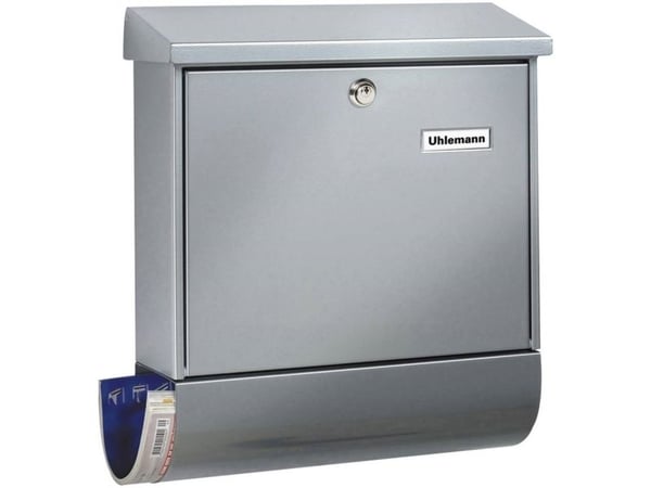Postbox Burg Wächter VARIO 8672 Si Stålplatta Silver Nyckellås