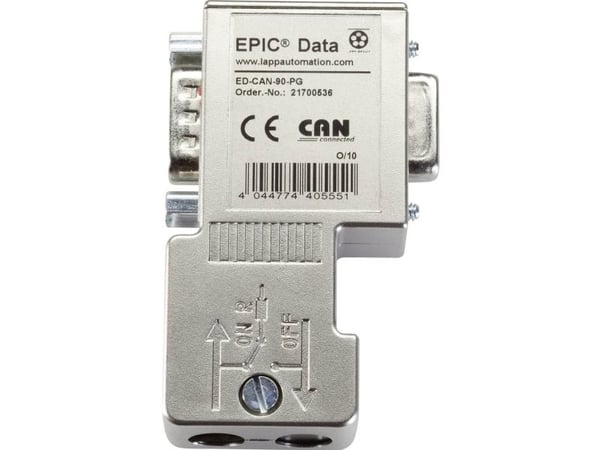 Lappkabel EPIC® Data CAN BUS -liitin ruuviliitännällä EPIC® ED-CAN-90-PG Sisältö: 1 kpl (21700536)