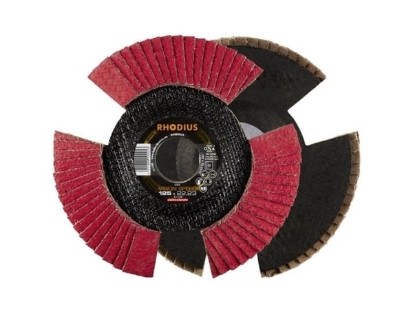 Rhodius 210647 VISION SPEED lamellslipeskive Ø125 mm boringsdiameter Ø22,23 mm korn 120 rustfritt stål, 1 stk