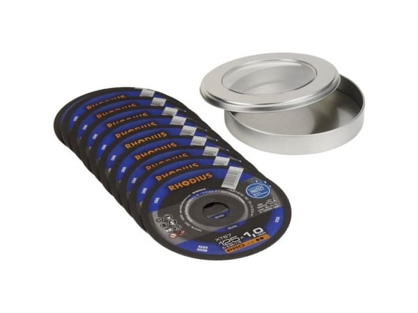 Rhodius XT67 210743 kappeskive rett 125 mm 10 stk stål