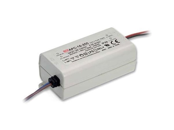 MEAN WELL APC-16-700, Hvit, 90 - 264 V, 47 - 63 Hz, 40 mm, 29 mm, 77 mm
