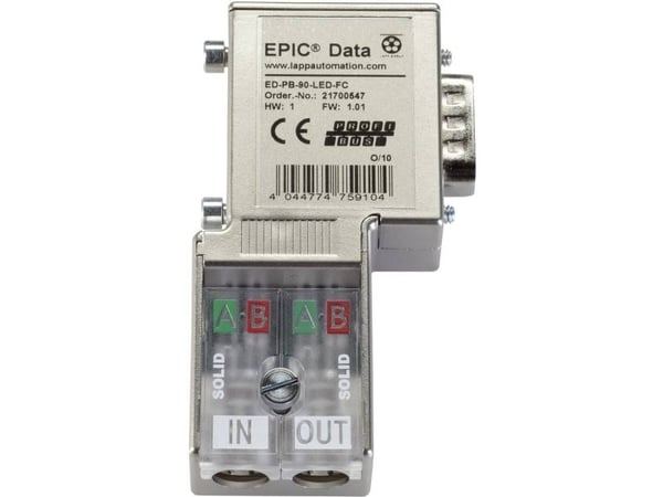 LAPP 21700547 Sensor-/aktuatorfordeler ARC-adapter plugg, vinklet poltall (RJ): 9 1 stk