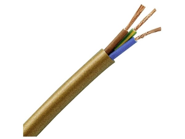 H03VV F375W slangledning H03VV-F, 3×0,75 mm, 25 m, vit (151625006)