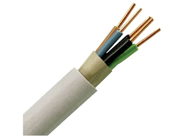 Kopp 153010840 Vaippakaapeli NYM-J 5 G 1,50 mm² Harmaa 10 m