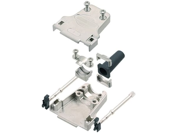 encitech DTZF09-RG-LJS-K 7960-0209-01 D-SUB-kabinett Antall poler: 9 trykkstøpt sink 180° metall 1 stk