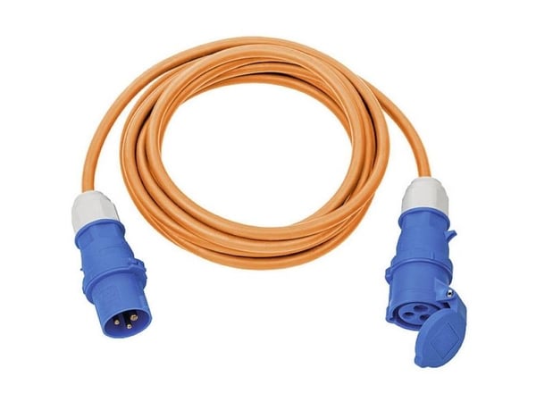 Brennenstuhl 1167650605, 5 m, 2 AC-pistorasia(a), Ulkona, IP44, Oranssi, 230 V