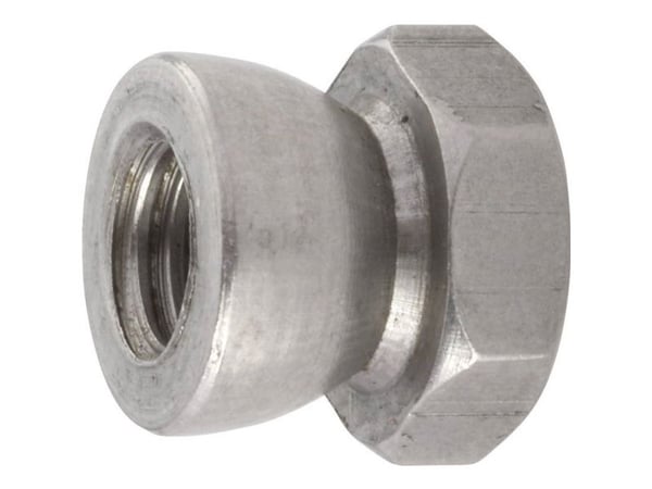 TOOLCRAFT 88118-13 avrivingsmuttere M8 13 mm rustfritt stål (10 stk.)