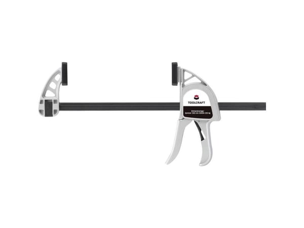 Endetving i aluminium 300 x 85 mm 3000N TOOLCRAFT 1595615 Klemmebredde (maks.):500 mm Dimensjoner, lengde: 500 mm Overhengsmål:85 mm