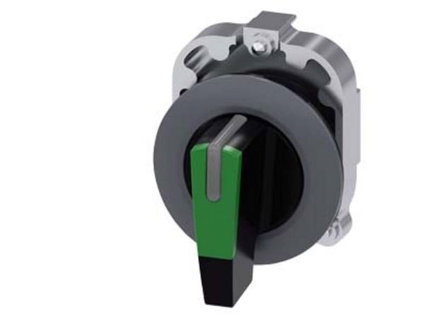 Siemens 3SU1062-2EM40-0AA0 pyöreä metallinen mattapintainen vipukytkin, IP67, IP69K, 3,05 cm, 40 mm, 80 mm, 40 mm, 73 g