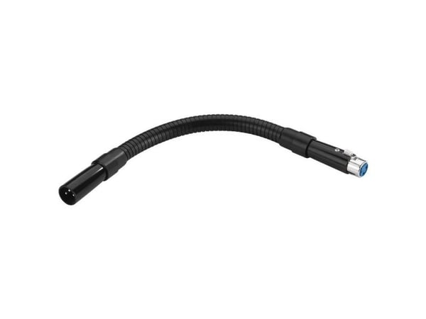 Monacor GN-10XLR/SW, Sort, XLR 3 pin, 0,3 m, 30 cm