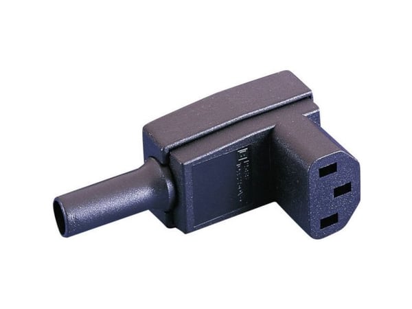 Bulgin PX0588 IEC-liitin PX Liitäntä, kulmikas Navat yhteensä: 2 + PE 10 A Musta 1 kpl