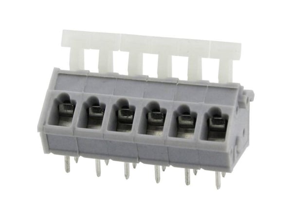 Degson Fjederkraftsklemmeblok 3.31 mm² Poltal 10 Grå 25 stk 25 stk