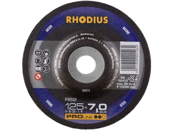 Rhodius 200253 skrubbskive forkrøppet 180 mm 22,23 mm (1 stk)