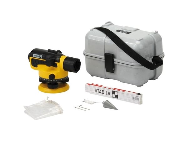 Stabila OLS 26 optisk nivelleringsapparat (6 deler)