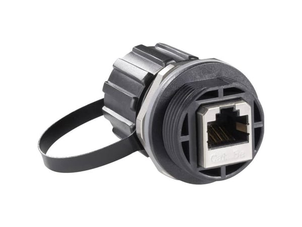 Conec 17-10000, RJ-45, 5e, Sølv, IP67, 1,2 A