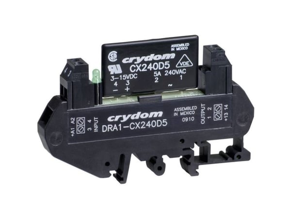 Crydom halvlederrelé DRA1-CXE240D5 5 A koblingsspenning (maks.) 280 V/AC veksel ved nullspenning (1 stk.)