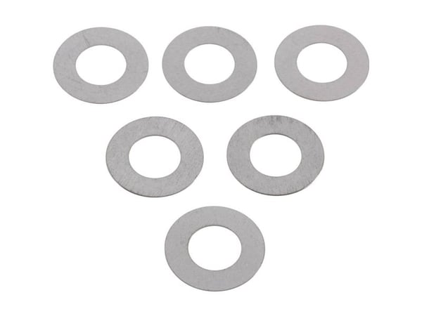 Stål trykk-/skive 6 mm, 12 mm, 0,2 mm 20 stk
