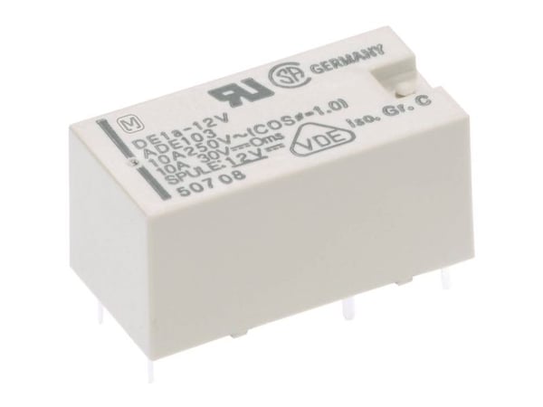 Panasonic DE2A12 Tulostusrele 12 V/DC 8 A 2 x rajakytkin 1 kpl 1 kpl