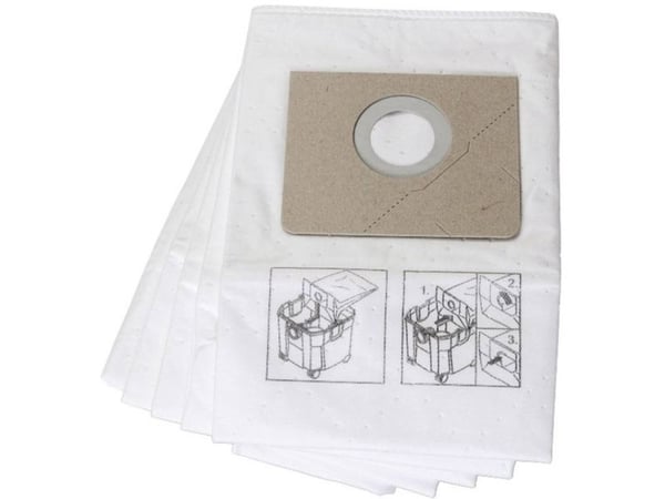FEIN 31345061010, Støv pose, Trommelvakuum, Beige, Hvit, Fleece, FEIN Dustex 25 L Set (Dustex 25 L), Dustex 25 L (Dustex 25 L)