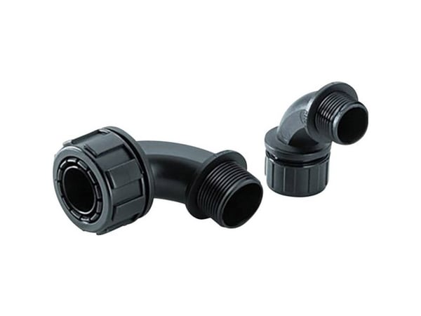 LAPP 55502369 SILVYN® MPC 90° M 40x1,5 GY Slangeforskruning Grå M40 2 stk Slangeforskruning Grå M40 2 stk