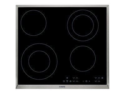 AEG-Electrolux HK634021XB - Keramisk häll - 4 kokplattor - Fördjupning - bredd: 56 cm - djup: 49 cm - med kanter i rostfritt stål