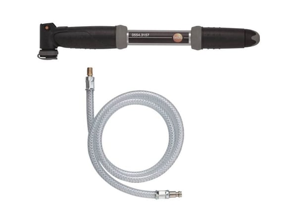 Testo 0554 3157, Handluftpump, Universal, Svart, Silver, I-grepp