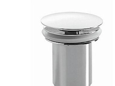 Bundventil 11/4, 11cm - pop-up, 2-delt uden overløb, forkromet