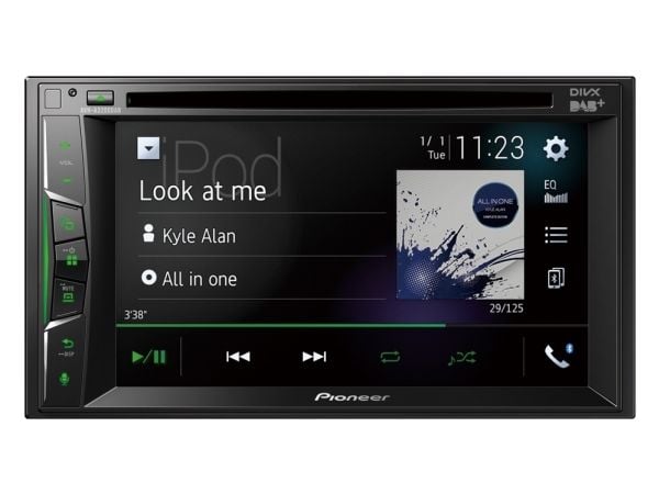 Pioneer AVH-A3200DAB - DVD-receiver - display - 6.2" - enhet i instrumentbordet - Double-DIN - 50 watt x 4
