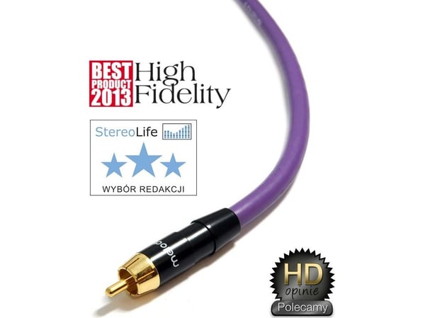Melodika RCA (Cinch) - RCA (Cinch) kabel 2m lila