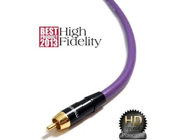 Melodika RCA (Cinch) - RCA (Cinch) kabel 12m lila