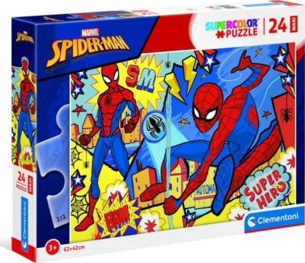 Clementoni SuperColor - Spindelmannen (Marvel) - pussel - 24 delar