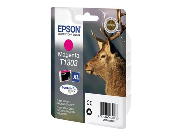 Epson Stag Mustepatruuna Magenta T1303 DURABrite Ultra Ink, Magenta, Väriainepohjainen muste, 1 kpl