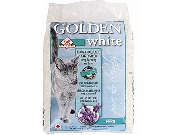 Kattesand Pet Earth Golden Grey White 14 kg (Lavenda)