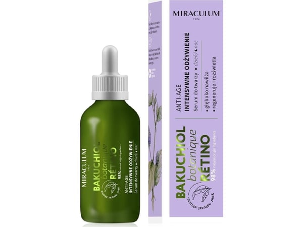 MIRACULUM Bakuchiol Anti Age intensivt regenererende ansiktsserum 30 ml MIRACULUM Bakuchiol Anti Age intensivt regenererende ansiktsserum 30 ml