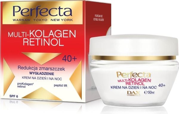 Perfecta Multi-Kolagen Retinol 40+ dag- &amp; natcreme 50 ml
