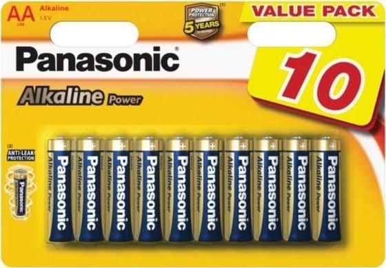 Panasonic AA/R6 batterier 10 st