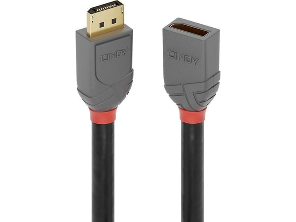 Lindy 41081, 20 m, DisplayPort, DisplayPort, Hankjønn, Hankjønn, 3840 x 2160 piksler