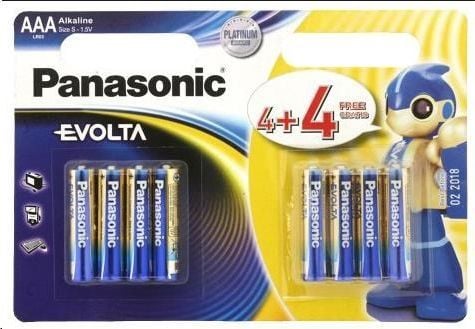 Panasonic Evolta AAA / R03 batteri 8 st