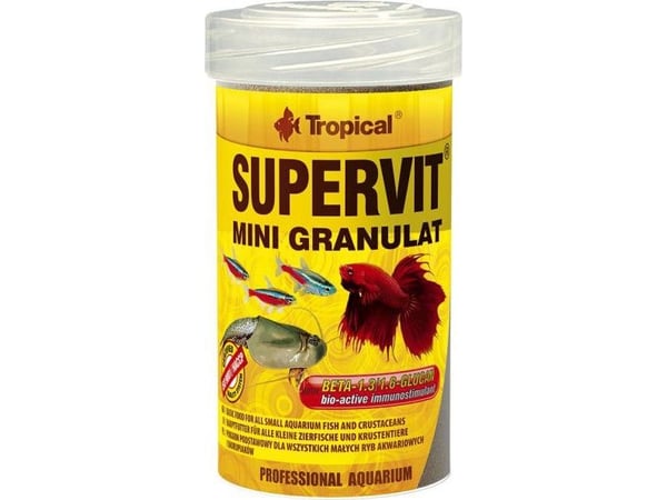 TROPICAL Supervit Mini Granulat - Fôr til akvariefisk - 250 ml/162,5 g